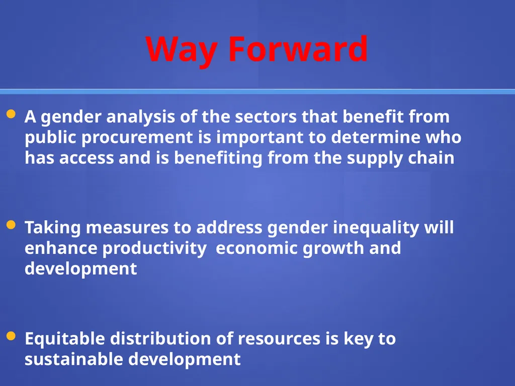 Public Procurement and Gender in Caribbean - slide 17 of 19