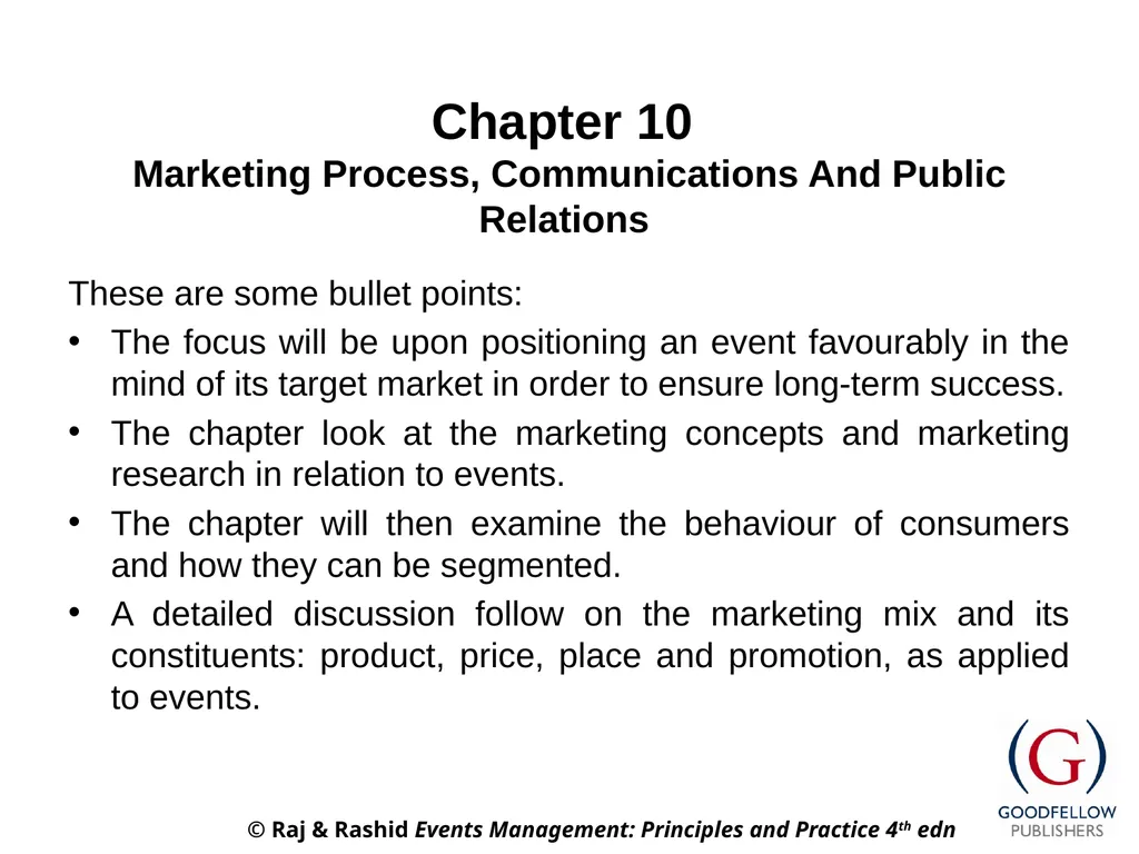 Events Management: Principles & Practice, 4th - slide 2 of 15