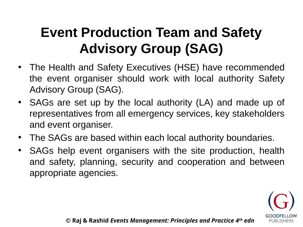 Events Management: Principles & Practice, 4th - slide 8 of 15