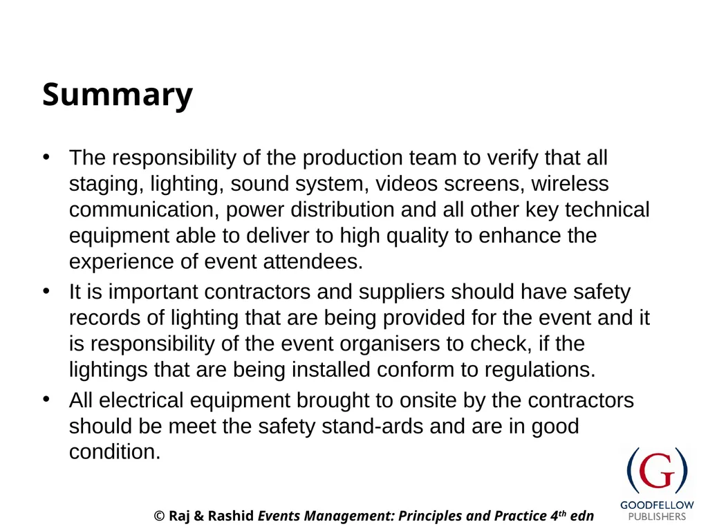 Events Management: Principles & Practice, 4th - slide 15 of 15