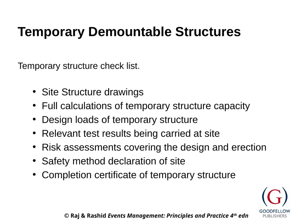 Events Management: Principles & Practice, 4th - slide 11 of 15