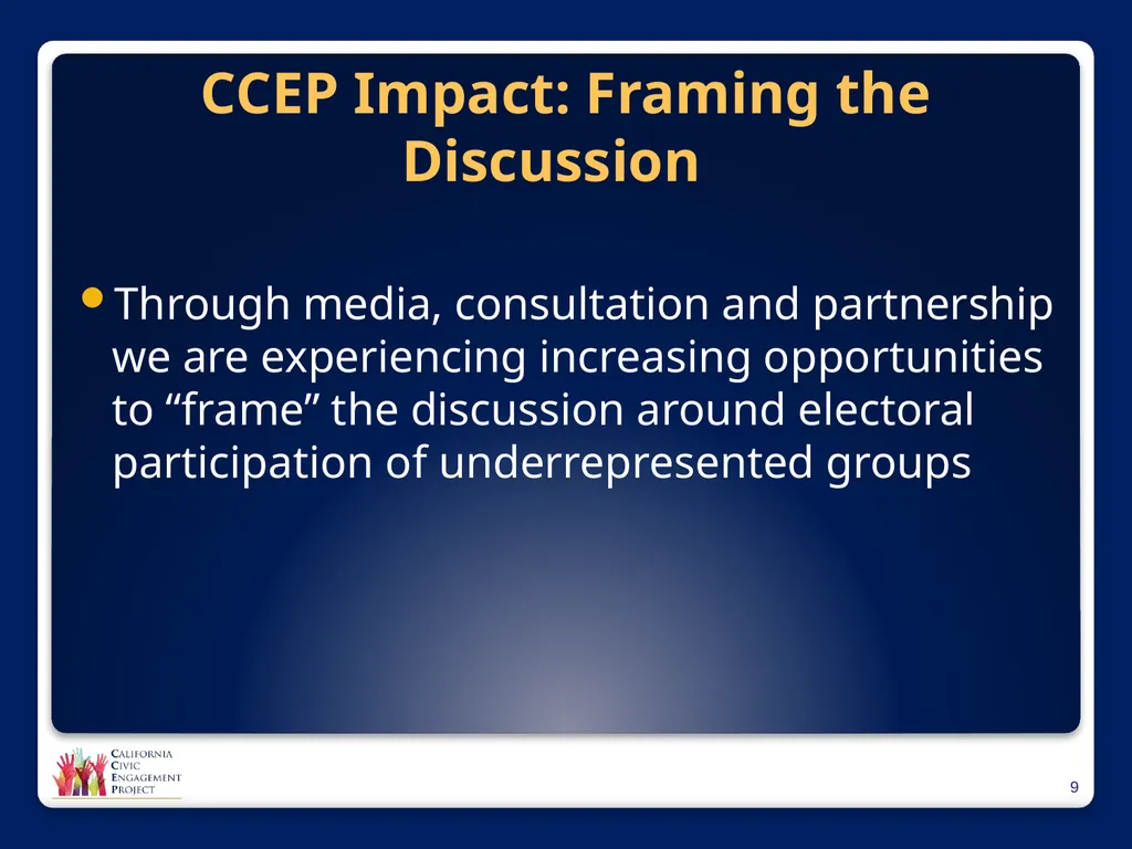 The Power of Media in Policy Change Mindy Romero, - slide 9 of 34
