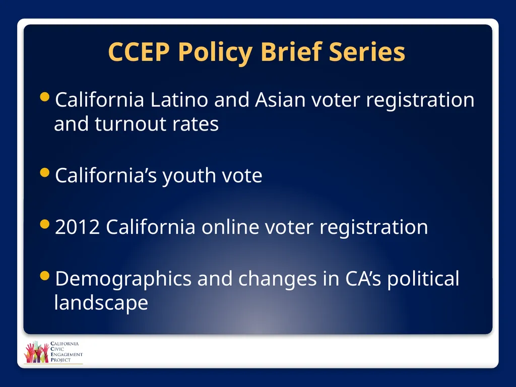 The Power of Media in Policy Change Mindy Romero, - slide 7 of 34