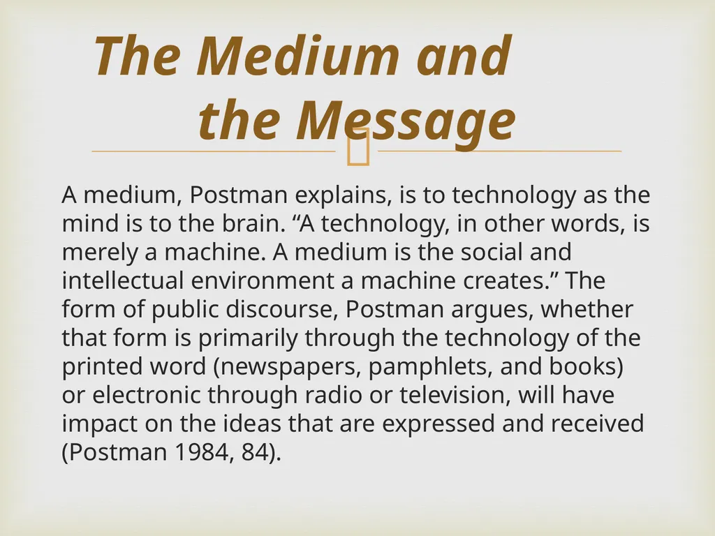 Neil Postman By Frank Elwell This presentation is - slide 30 of 61