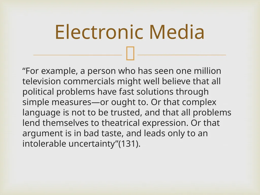 Neil Postman By Frank Elwell This presentation is - slide 46 of 61