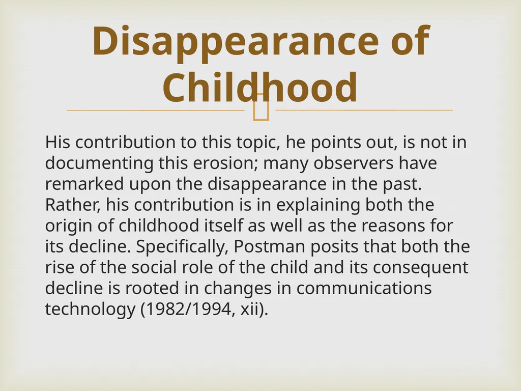Neil Postman By Frank Elwell This presentation is - slide 8 of 61