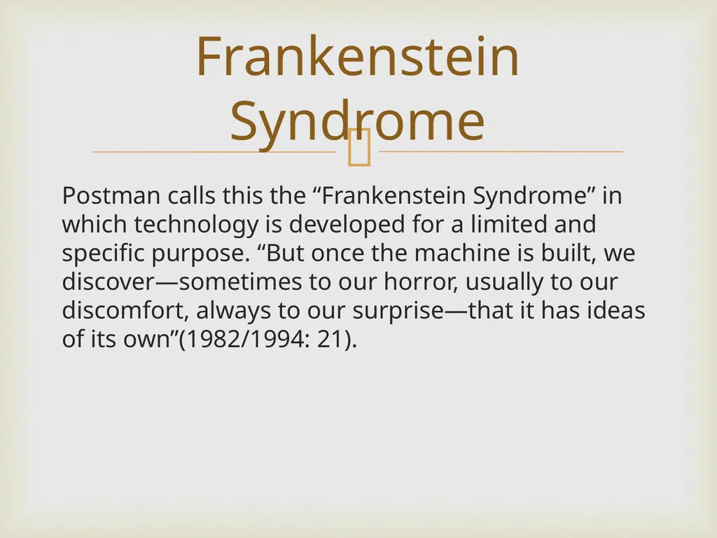 Neil Postman By Frank Elwell This presentation is - slide 4 of 61