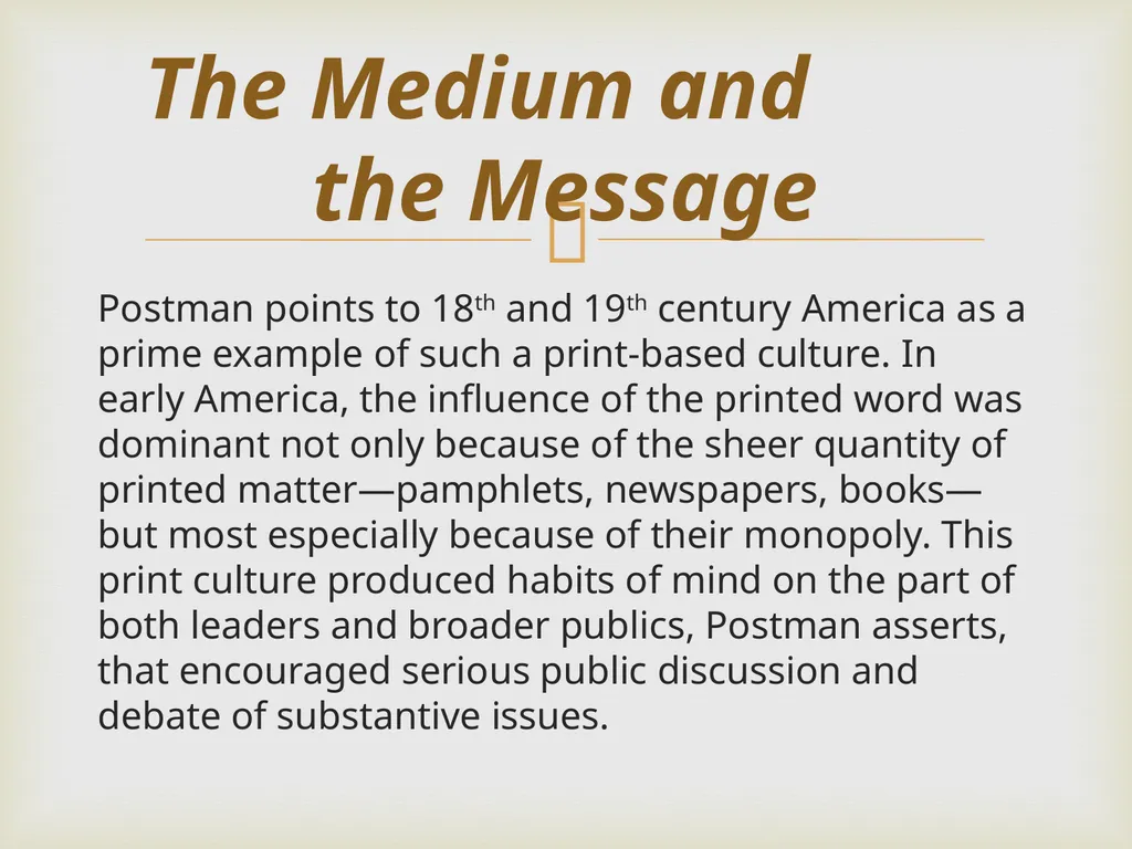 Neil Postman By Frank Elwell This presentation is - slide 36 of 61