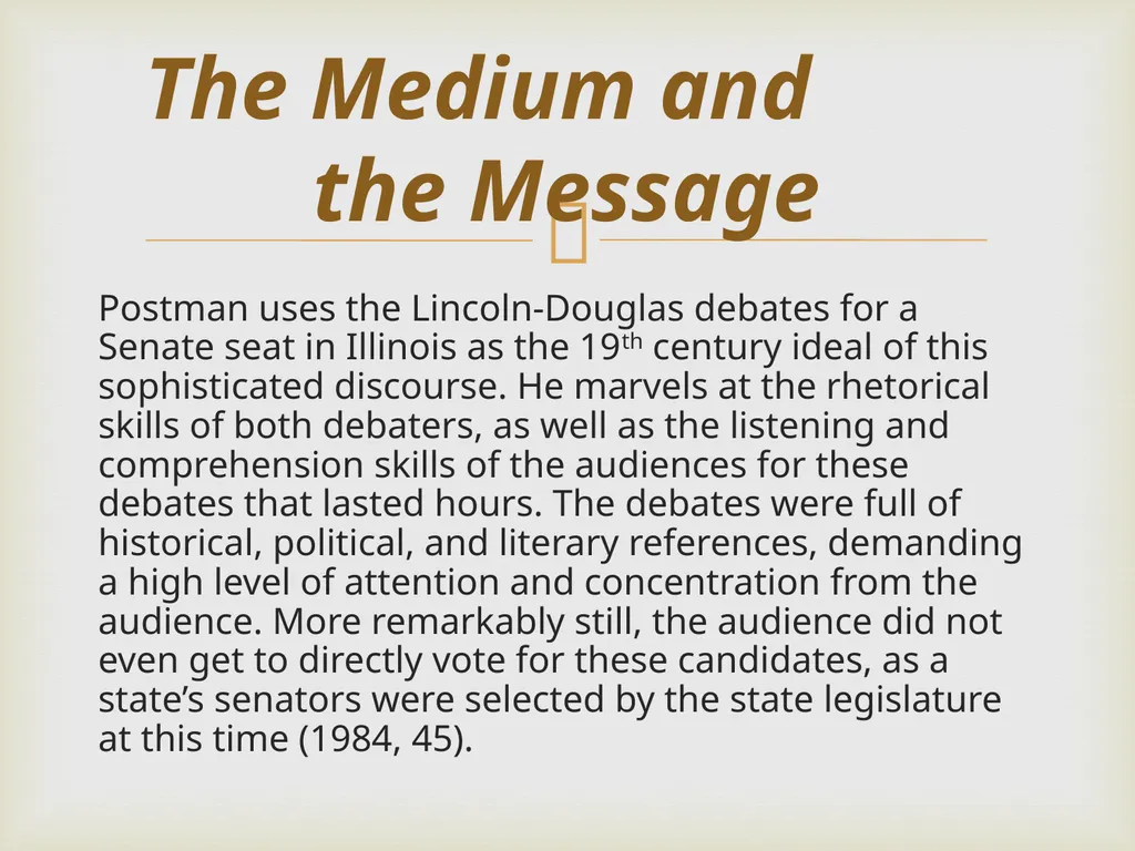 Neil Postman By Frank Elwell This presentation is - slide 35 of 61