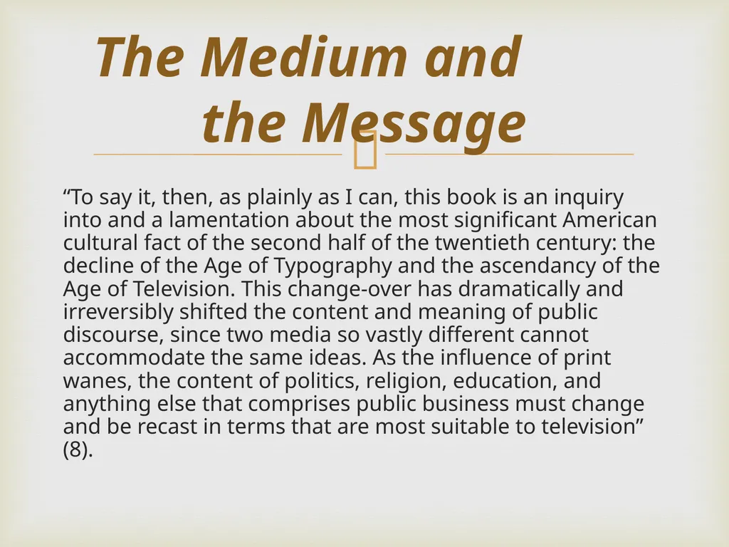Neil Postman By Frank Elwell This presentation is - slide 31 of 61