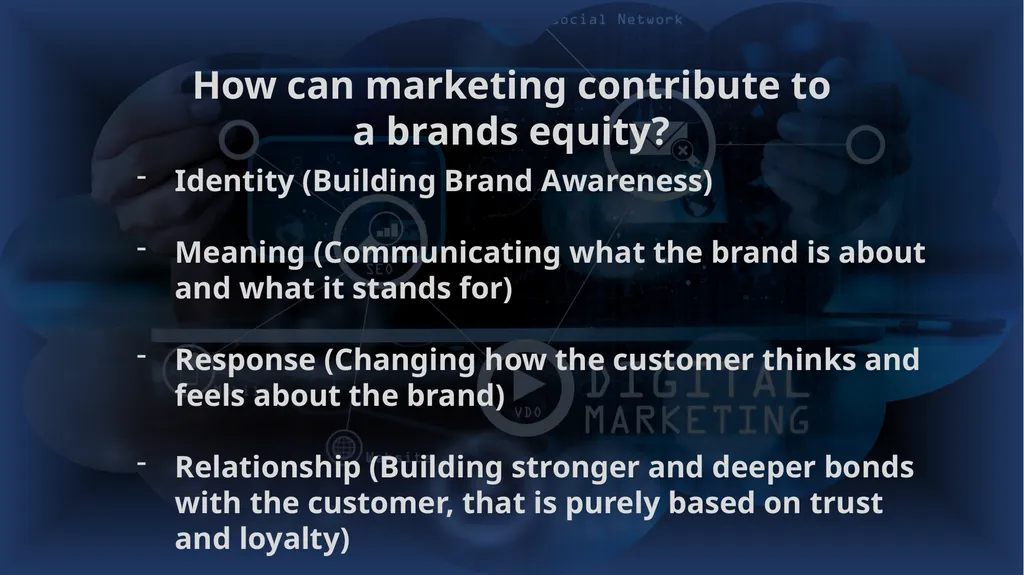 Integrated Marketing Communication- (Brand Equity) - slide 5 of 14