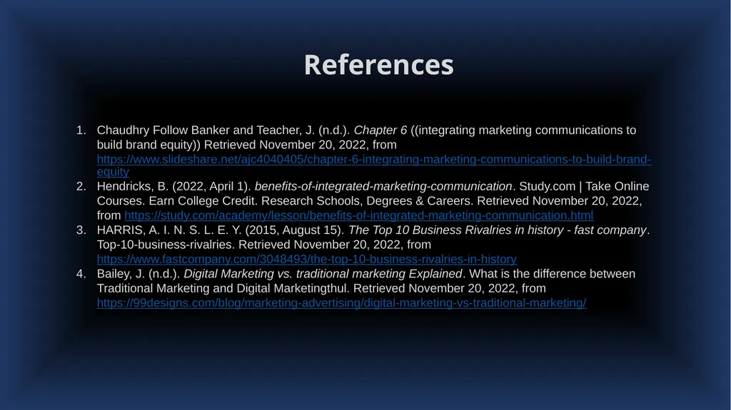 Integrated Marketing Communication- (Brand Equity) - slide 13 of 14