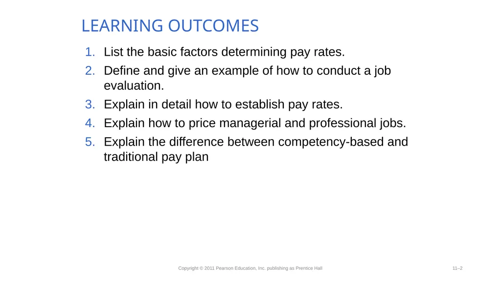 Compensation-Determining Pay Rates. Competency - slide 2 of 27