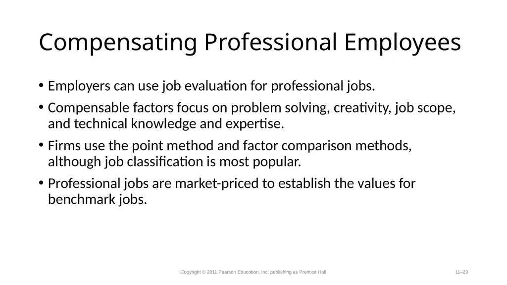 Compensation-Determining Pay Rates. Competency - slide 23 of 27