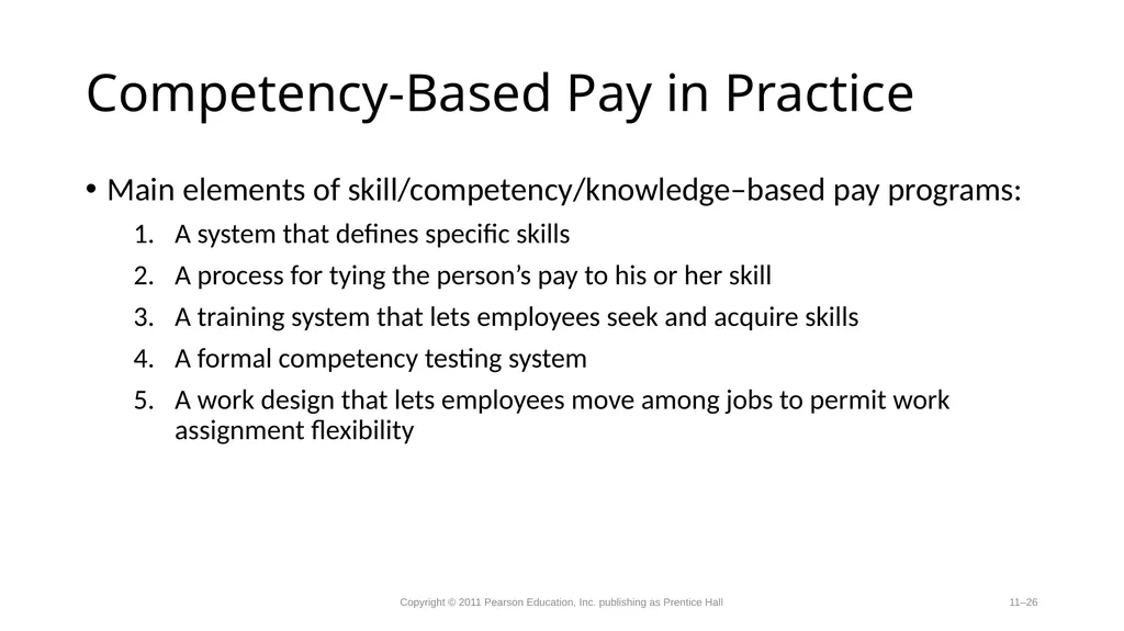 Compensation-Determining Pay Rates. Competency - slide 26 of 27