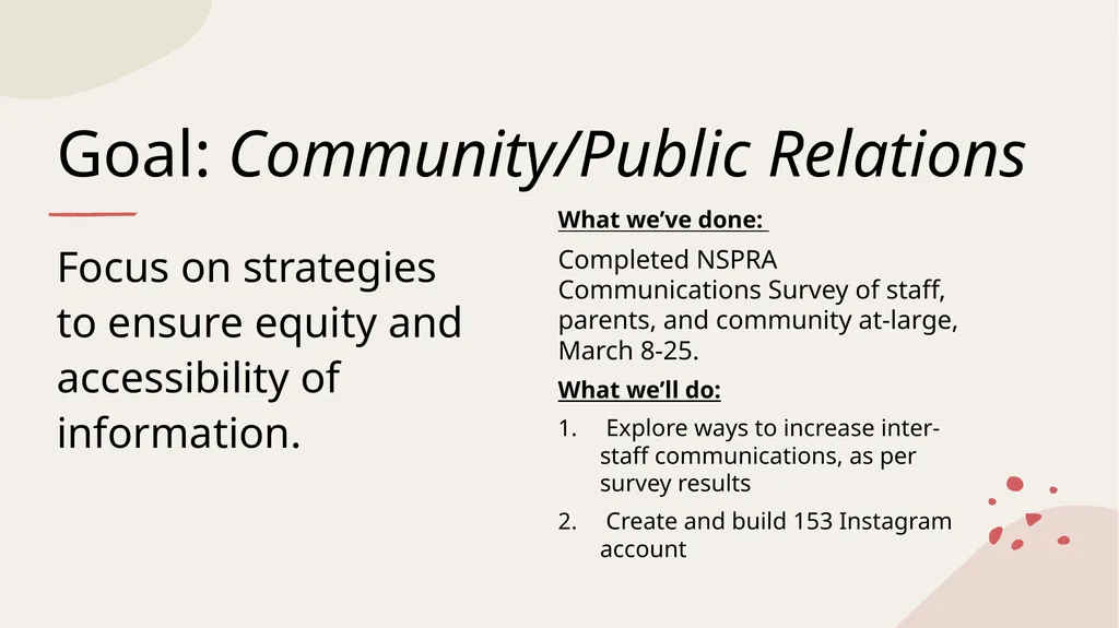 HSD #153 Strategic Plan 2023/2028 One-year update - slide 14 of 15