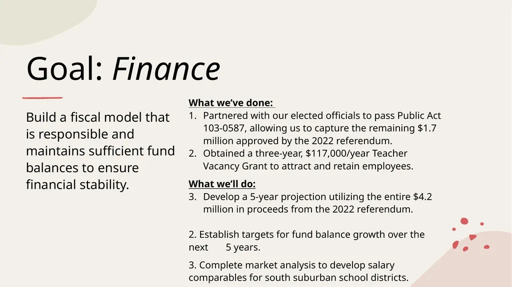 HSD #153 Strategic Plan 2023/2028 One-year update - slide 8 of 15
