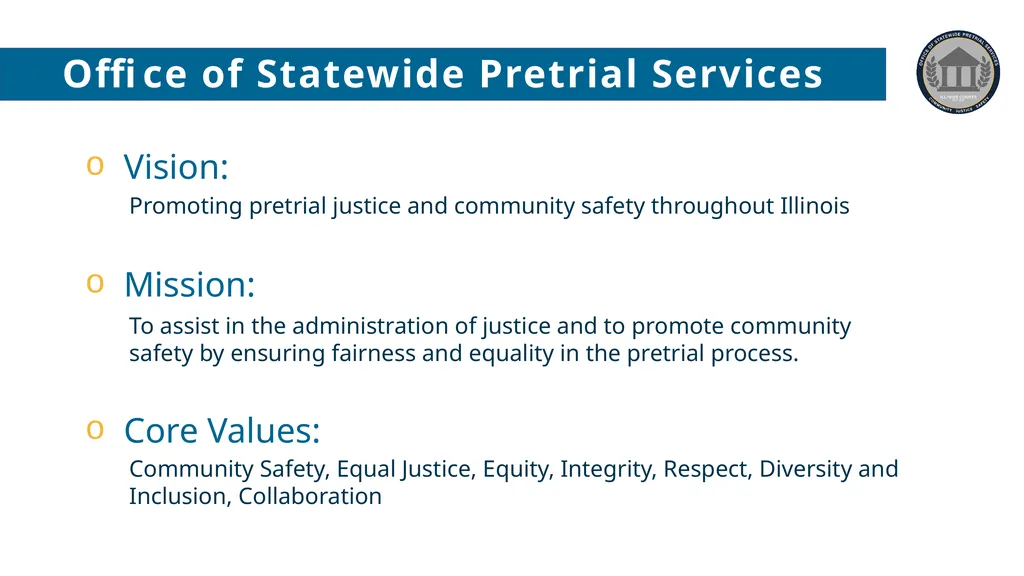 ILLINOIS JUDICIAL BRANCH PUBLIC RELATIONS PLAN - slide 9 of 16
