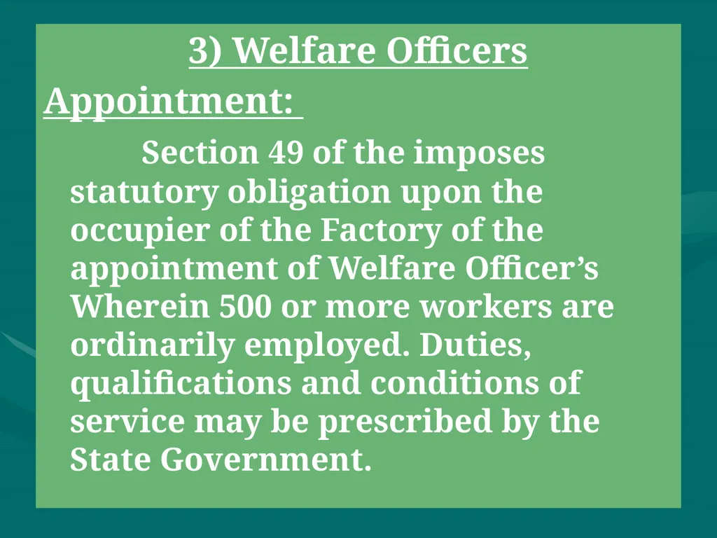 Labour Welfare and Practice PROF SAHEBRAO B OHOL - slide 58 of 101