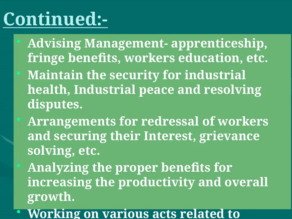 Labour Welfare and Practice PROF SAHEBRAO B OHOL - slide 25 of 101