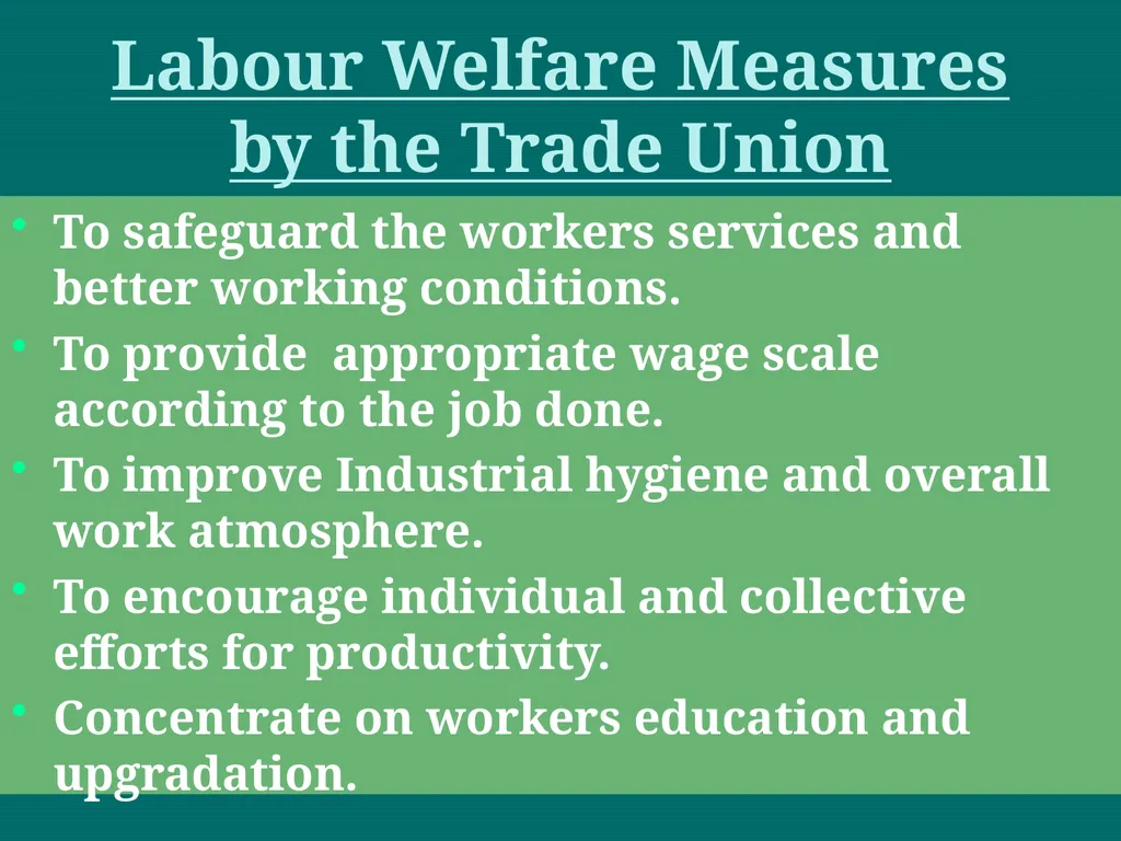 Labour Welfare and Practice PROF SAHEBRAO B OHOL - slide 96 of 101