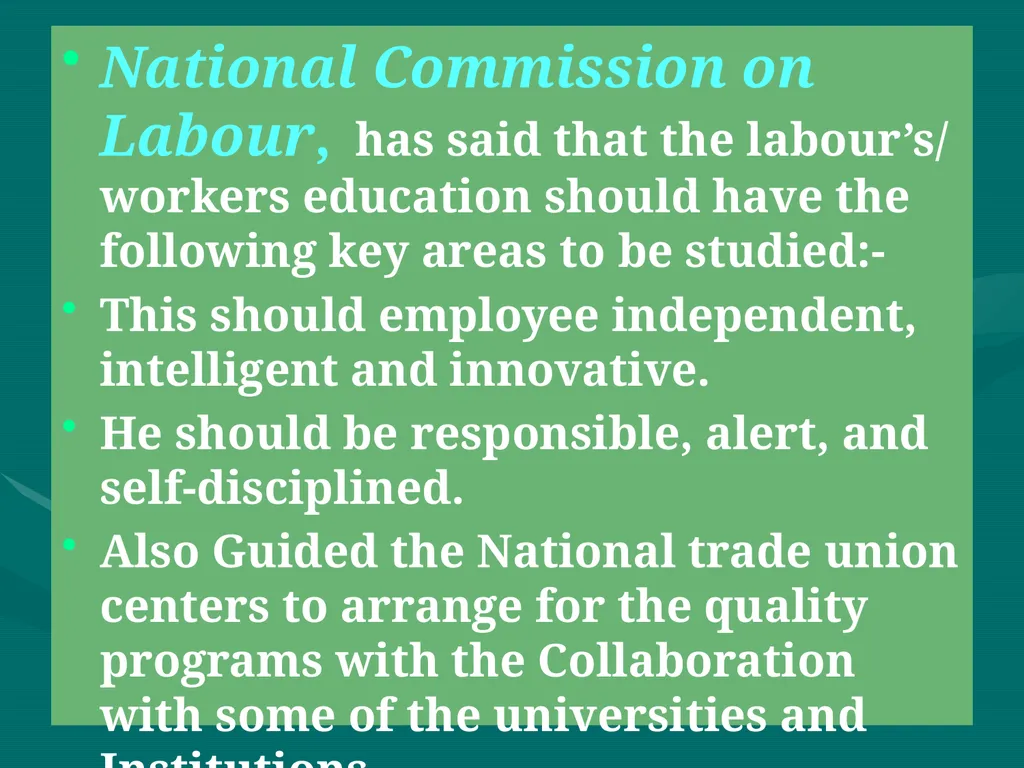 Labour Welfare and Practice PROF SAHEBRAO B OHOL - slide 44 of 101