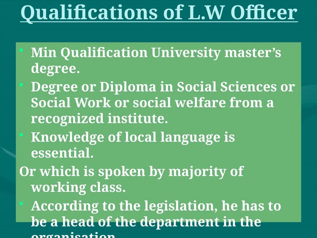 Labour Welfare and Practice PROF SAHEBRAO B OHOL - slide 22 of 101