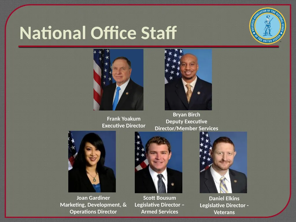 Enlisted Association of the National Guard of the - slide 9 of 22