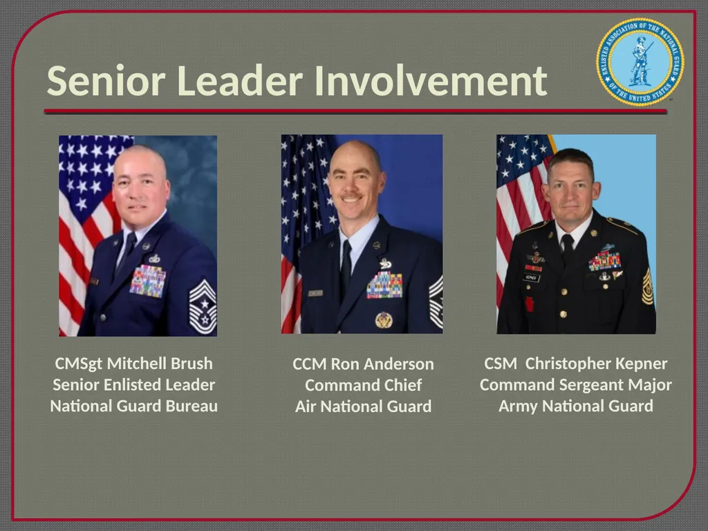 Enlisted Association of the National Guard of the - slide 10 of 22
