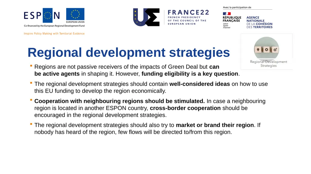 ESPON IRiE Interregional Relations in Europe: Key - slide 4 of 7
