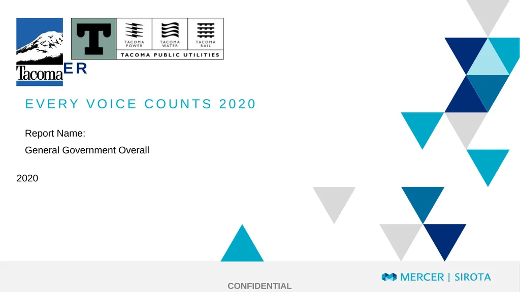Cover Every voice counts 2020 Report Name: General - slide 1 of 45