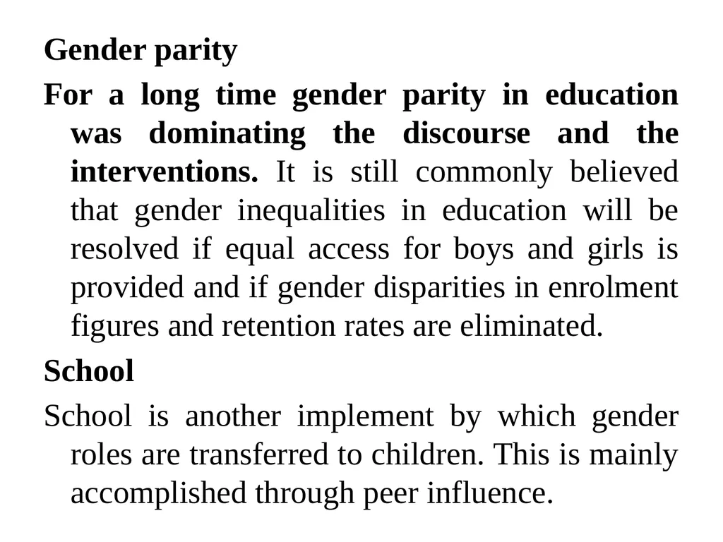 COURSE 6- GENDER,SCHOOL AND SOCIETY Dr. - slide 18 of 34