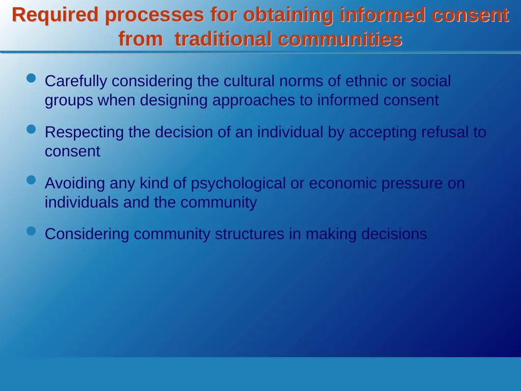 WHO Training Manual Ethics in epidemics, - slide 20 of 23