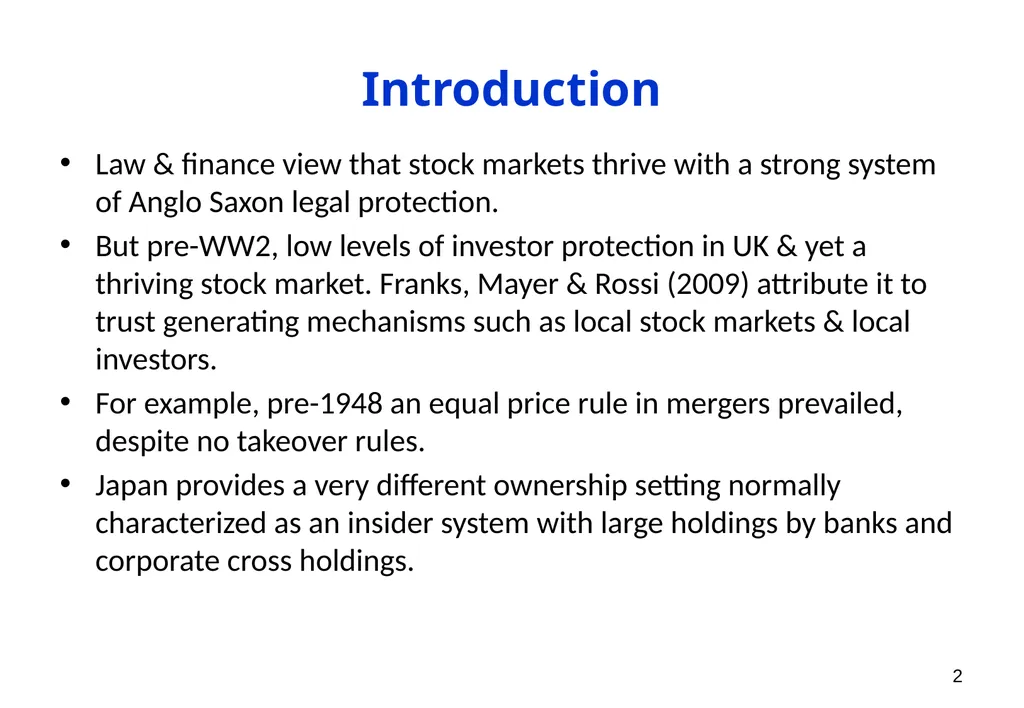 The Ownership of Japanese Corporations in the 20th - slide 2 of 25