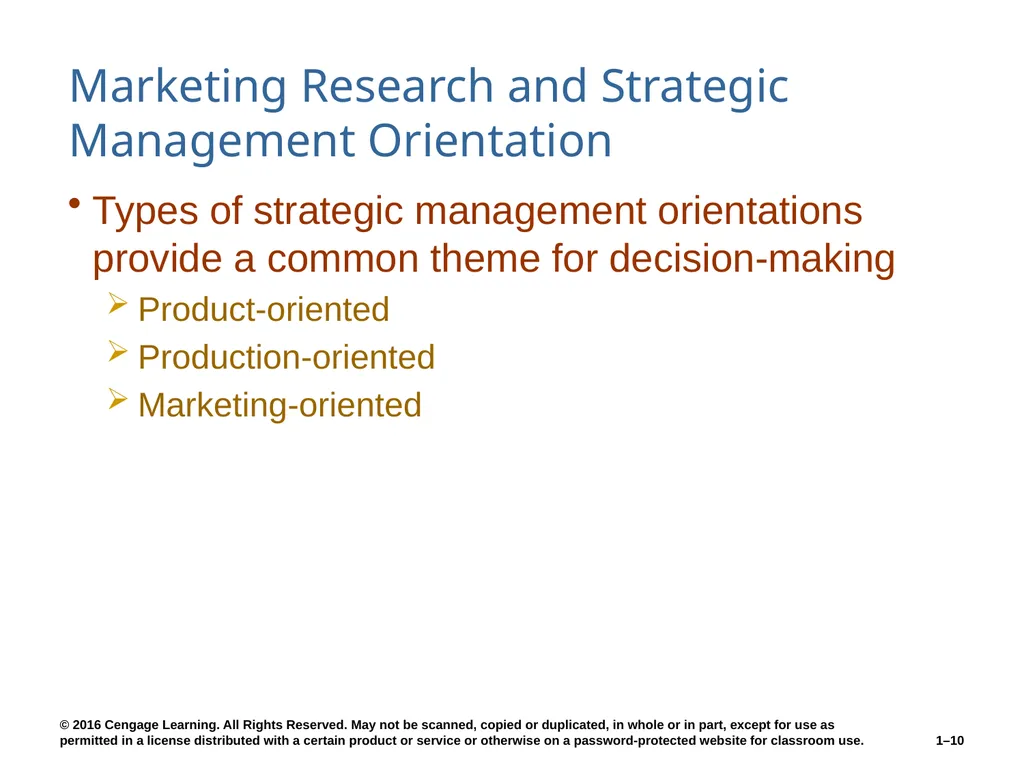 Chapter 1 The Role of Marketing Research Know what - slide 10 of 31