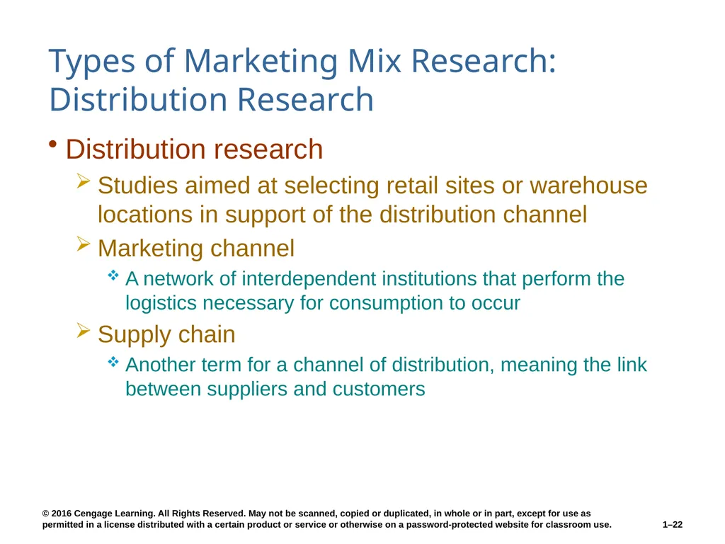 Chapter 1 The Role of Marketing Research Know what - slide 22 of 31