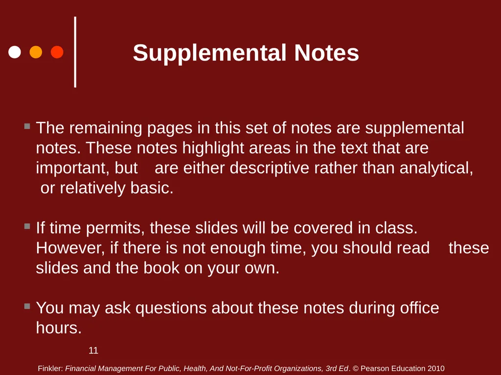 1 Chapter Three Lecture Notes Additional Budgeting - slide 11 of 20