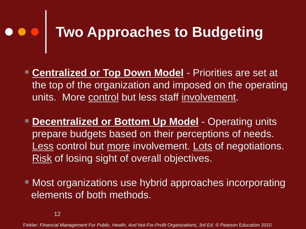 1 Chapter Three Lecture Notes Additional Budgeting - slide 12 of 20
