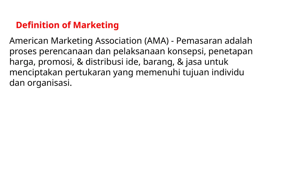 Introduction to Marketing Management Dr. Wan - slide 6 of 27
