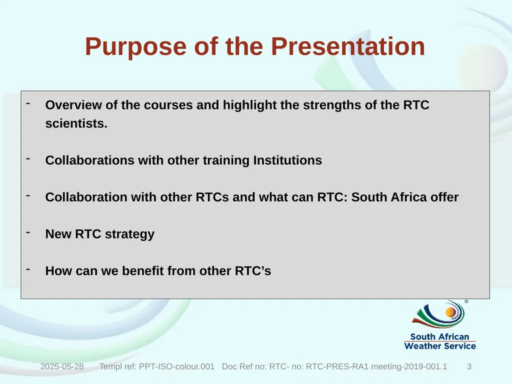 Recognized World Meteorological Organization (WMO) - slide 2 of 15