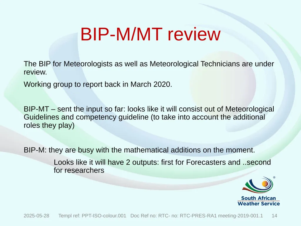 Recognized World Meteorological Organization (WMO) - slide 13 of 15