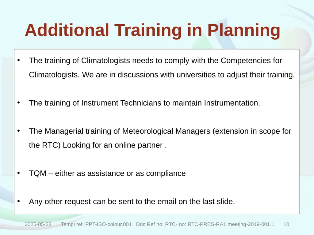 Recognized World Meteorological Organization (WMO) - slide 9 of 15