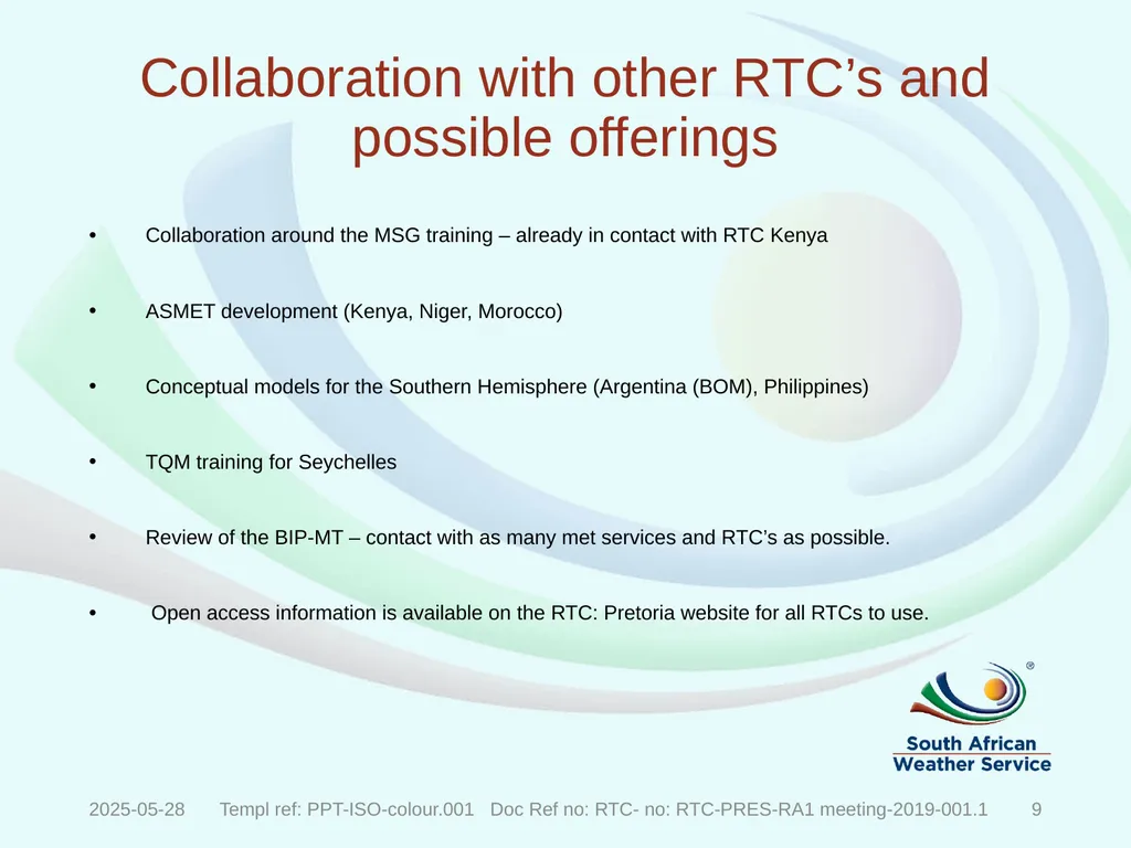 Recognized World Meteorological Organization (WMO) - slide 8 of 15