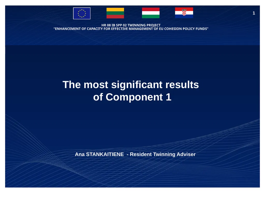 HR 08 IB SPP 02 TWINNING PROJECT “ENHANCEMENT OF - slide 1 of 8