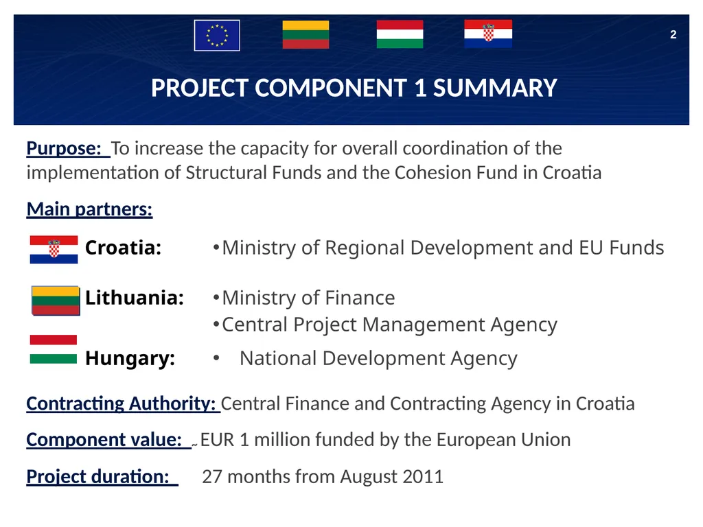 HR 08 IB SPP 02 TWINNING PROJECT “ENHANCEMENT OF - slide 2 of 8