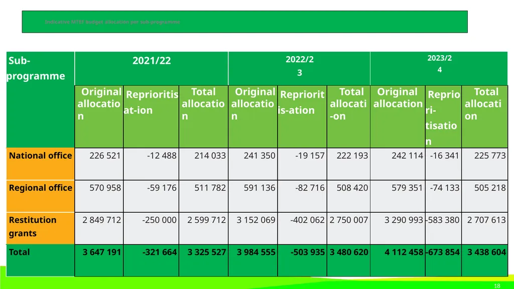 STRATEGIC PLAN 2021-2024 AND ANNUAL PERFORMANCE - slide 18 of 37