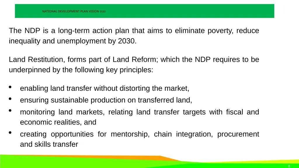 STRATEGIC PLAN 2021-2024 AND ANNUAL PERFORMANCE - slide 8 of 37