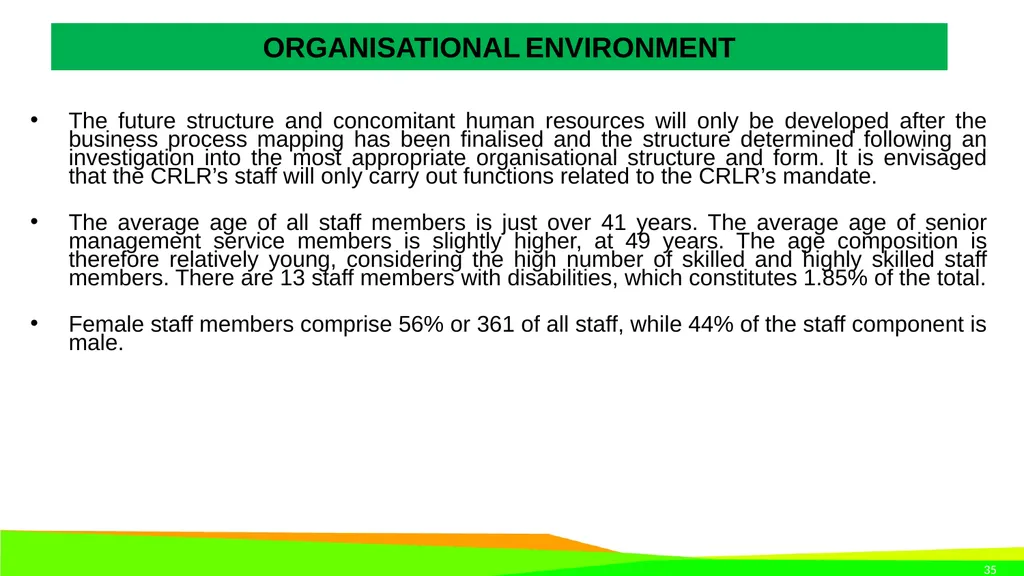 STRATEGIC PLAN 2021-2024 AND ANNUAL PERFORMANCE - slide 35 of 37