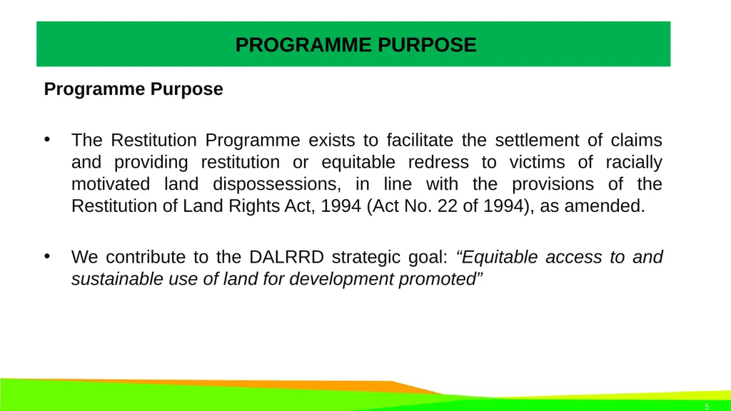 STRATEGIC PLAN 2021-2024 AND ANNUAL PERFORMANCE - slide 5 of 37