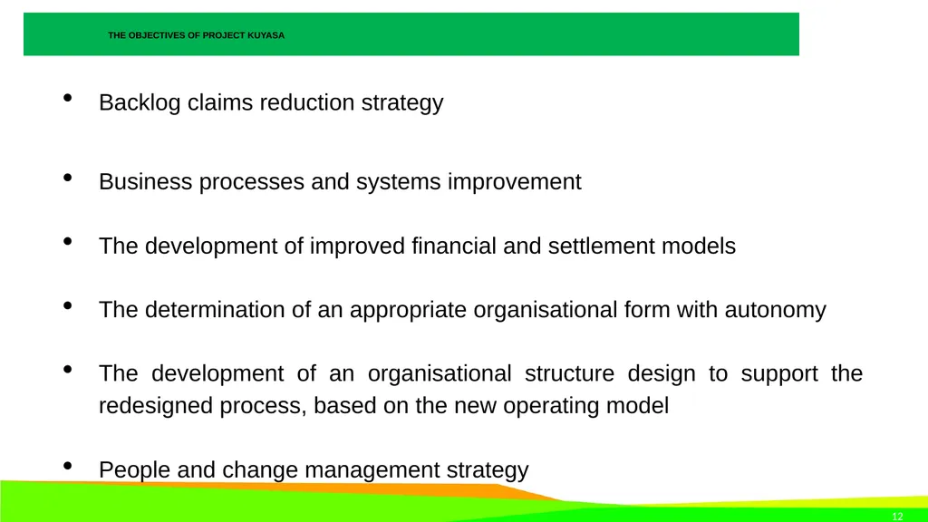 STRATEGIC PLAN 2021-2024 AND ANNUAL PERFORMANCE - slide 12 of 37
